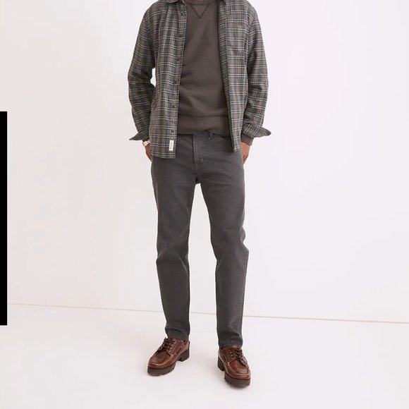 Madewell Men's Relaxed Taper Jeans - Picture 1 of 5